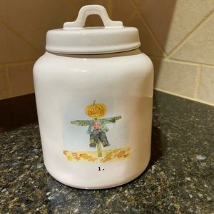 Rae Dunn 1. Scarecrow canister. New with tags.